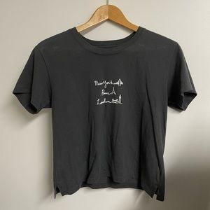 Abercrombie & Fitch Dark Gray Graphic Tee